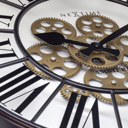 Moving Gear Clock - Large Wall Clock - 50cm - "William" Wall clock NeXtime Clocks