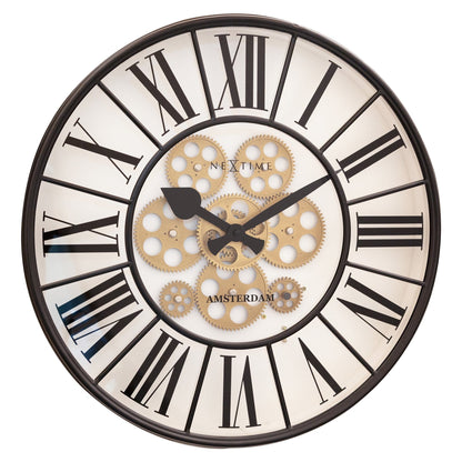 Moving Gear Clock - Large Wall Clock - 50cm - "William" Wall clock NeXtime Clocks