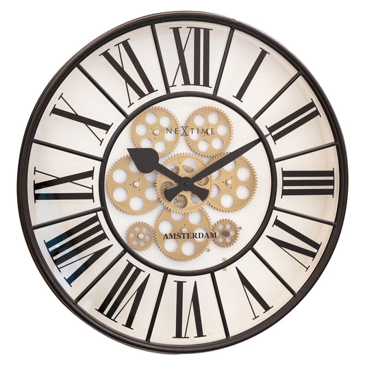 Moving Gear Clock - Large Wall Clock - 50cm - "William"