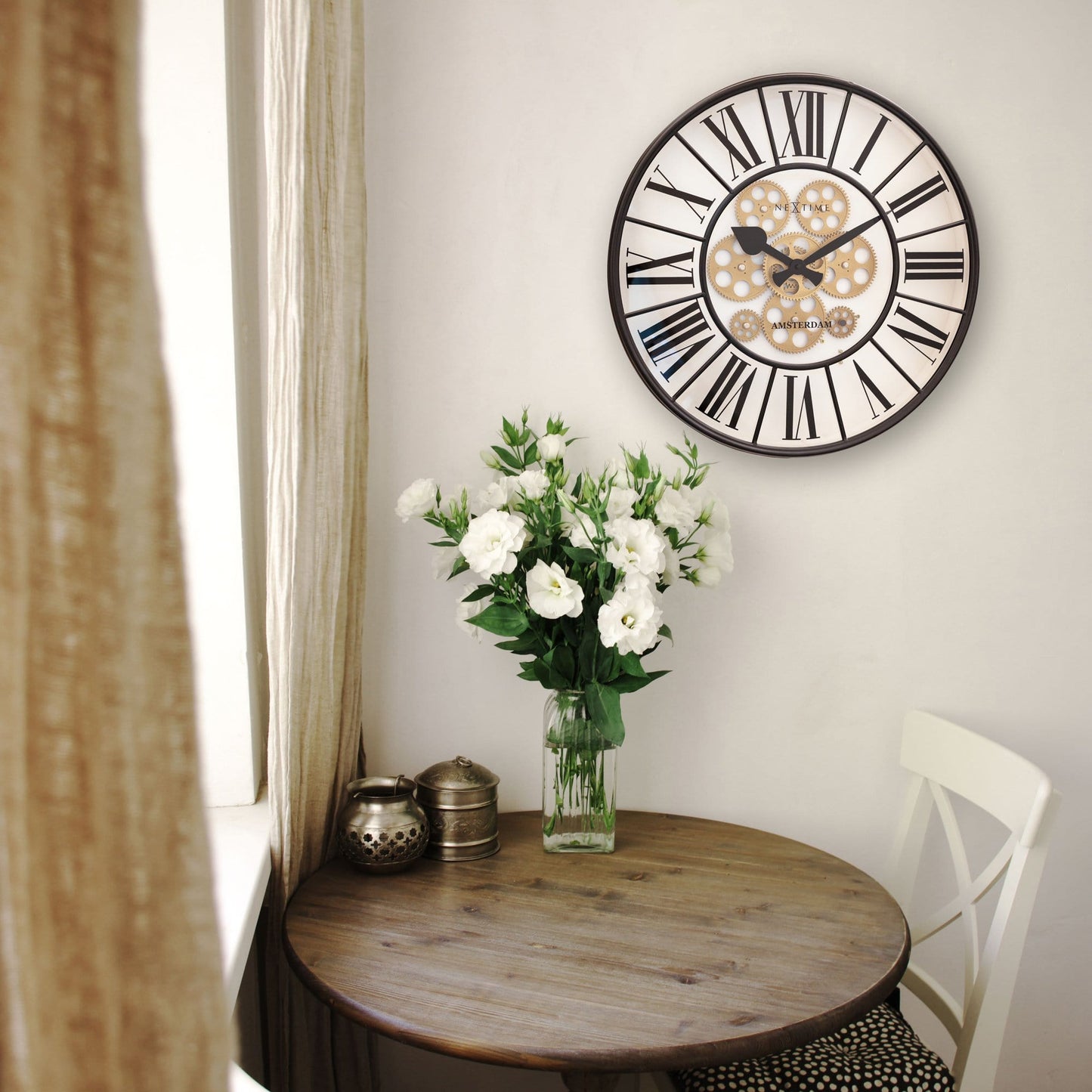 Moving Gear Clock - Large Wall Clock - 50cm - "William" Wall clock NeXtime Clocks