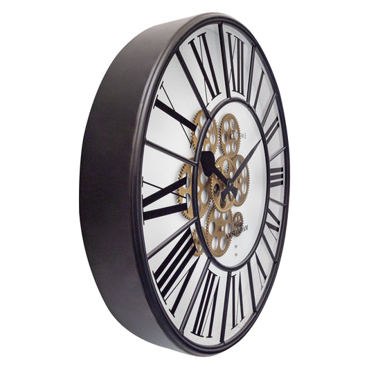 Moving Gear Clock - Large Wall Clock - 50cm - "William"