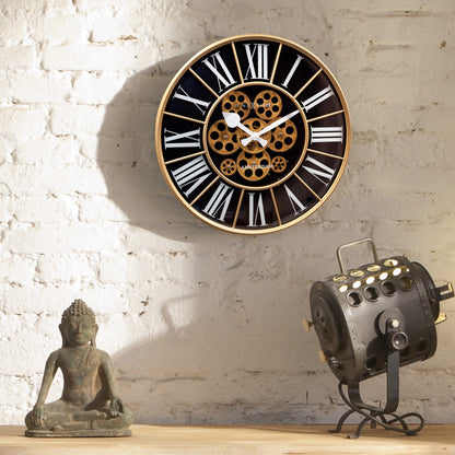 Moving Gear clock - Large Wall Clock - 50cm - "William" Wall clock NeXtime Clocks