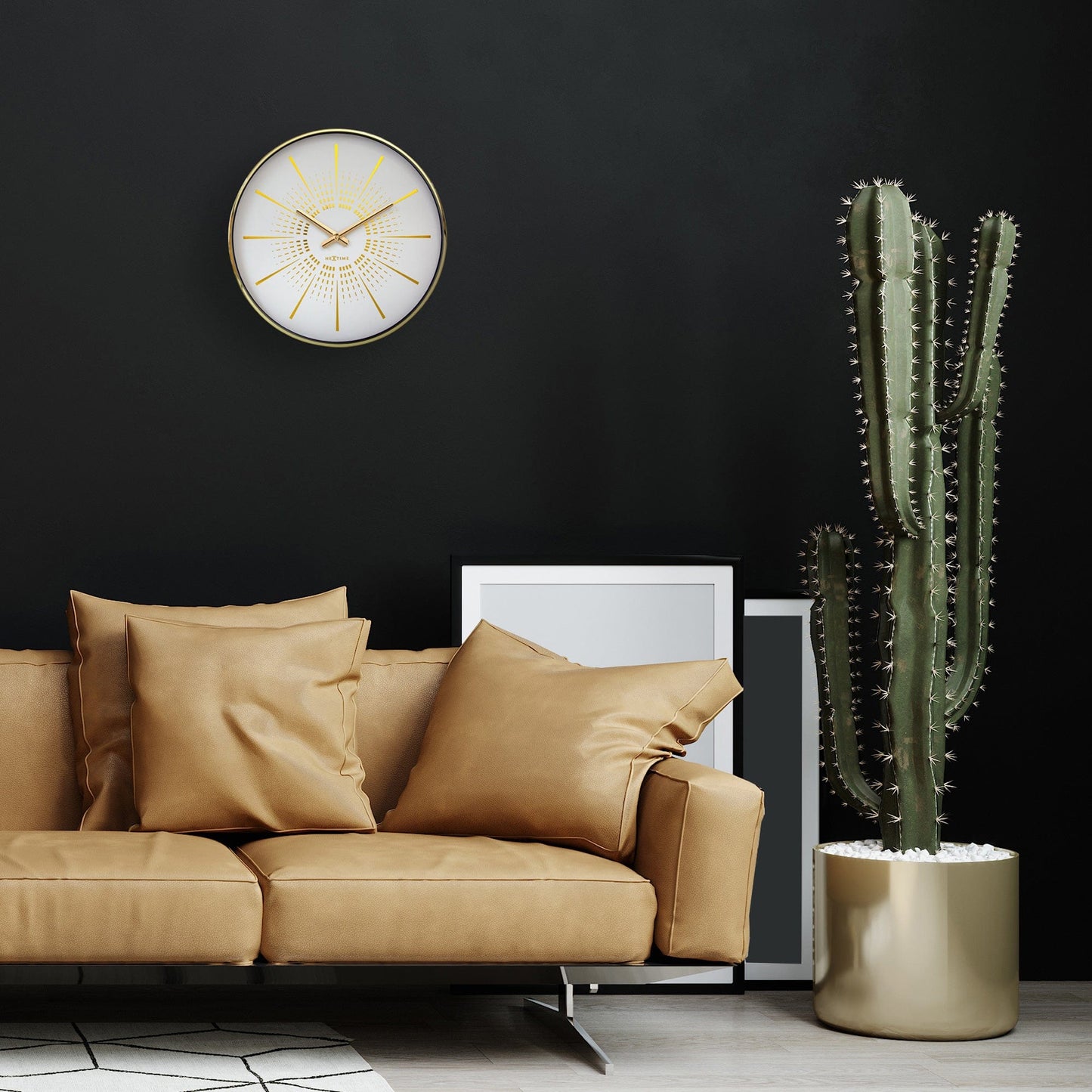 Wall clock 40cm - Silent - Metal - "Excentric" Wall clock NeXtime Clocks