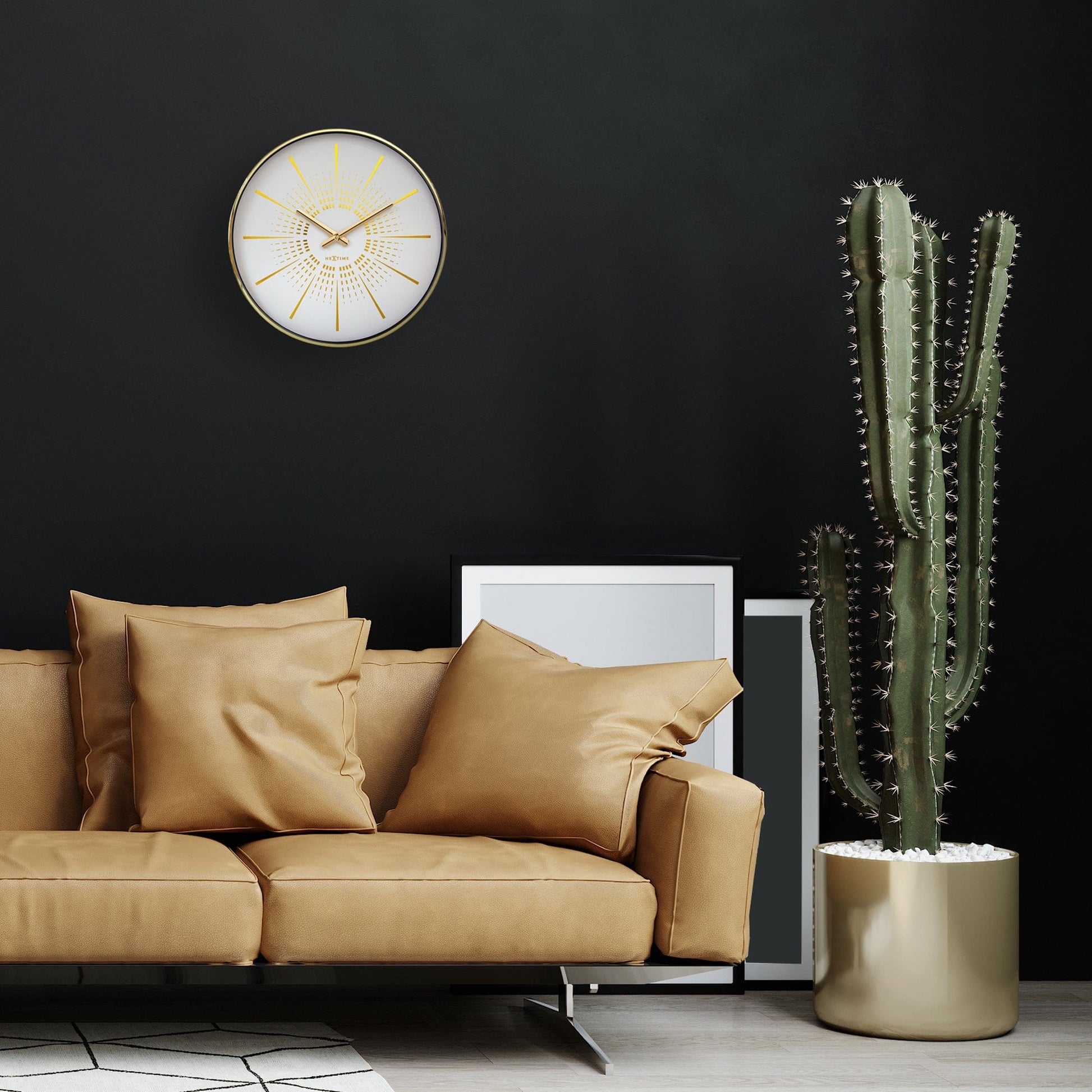 Wall clock 40cm - Silent - Metal - "Excentric" Wall clock NeXtime Clocks