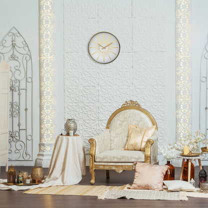 Wall clock 40cm - Silent - Metal - "Excentric" Wall clock NeXtime Clocks