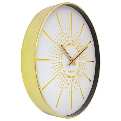 Wall clock 40cm - Silent - Metal - "Excentric" Wall clock NeXtime Clocks