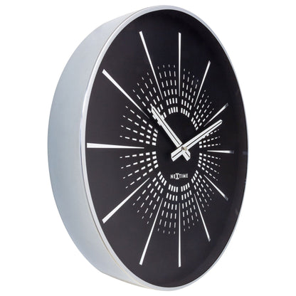 Wall clock 40cm - Silent - Metal - "Excentric" Wall clock NeXtime Clocks