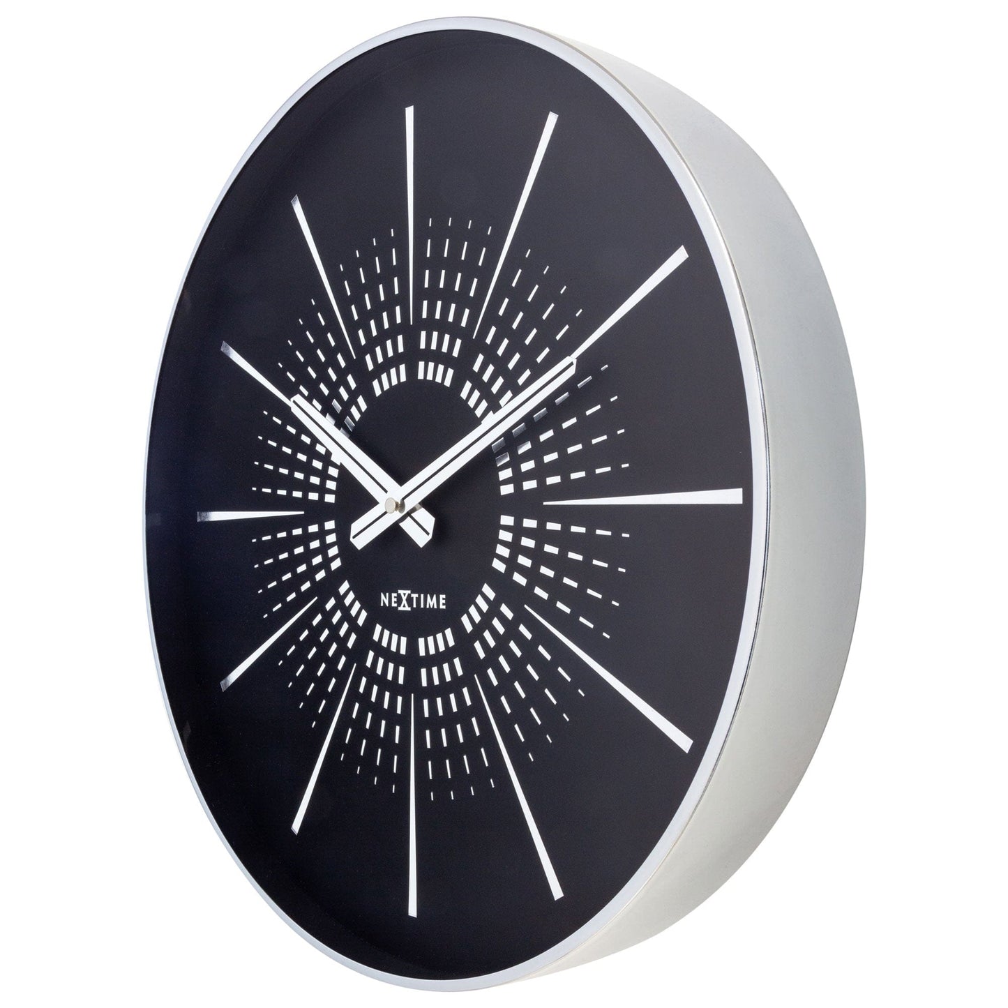 Wall clock 40cm - Silent - Metal - "Excentric" Wall clock NeXtime Clocks