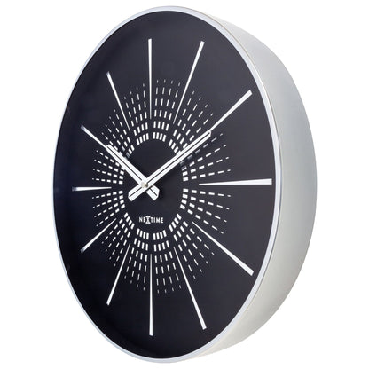 Wall clock 40cm - Silent - Metal - "Excentric" Wall clock NeXtime Clocks