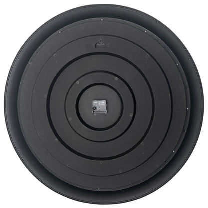 Wall clock 76cm-Black/Grey-Plastic-NeXtime 'Chopin Large' Wall Clock NeXtime Clocks