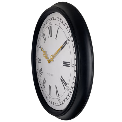 Wall clock 76cm-Black/Grey-Plastic-NeXtime 'Chopin Large' Wall Clock NeXtime Clocks
