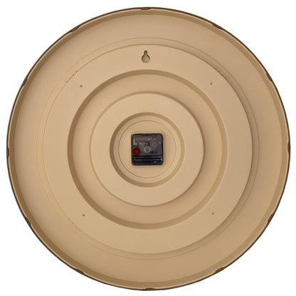 Wall clock 50cm-Silent-Dark Brown/Light Brown-Plastic-NeXtime 'Oslo Large' Wall Clock NeXtime Clocks