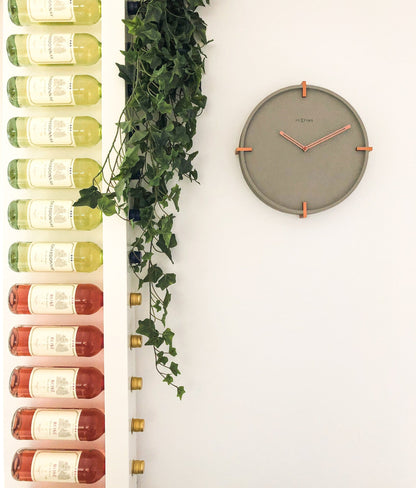 Wall clock - 32 cm - Concrete - 'Mohawk Wall' Wall clock NeXtime Clocks