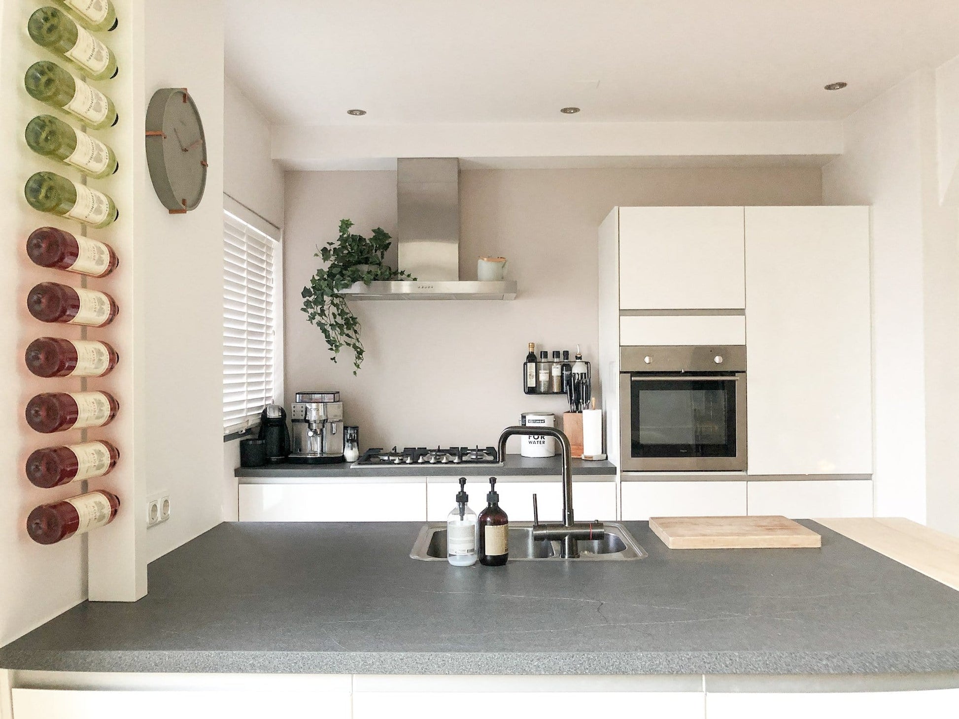 Wall clock - 32 cm - Concrete - 'Mohawk Wall' Wall clock NeXtime Clocks