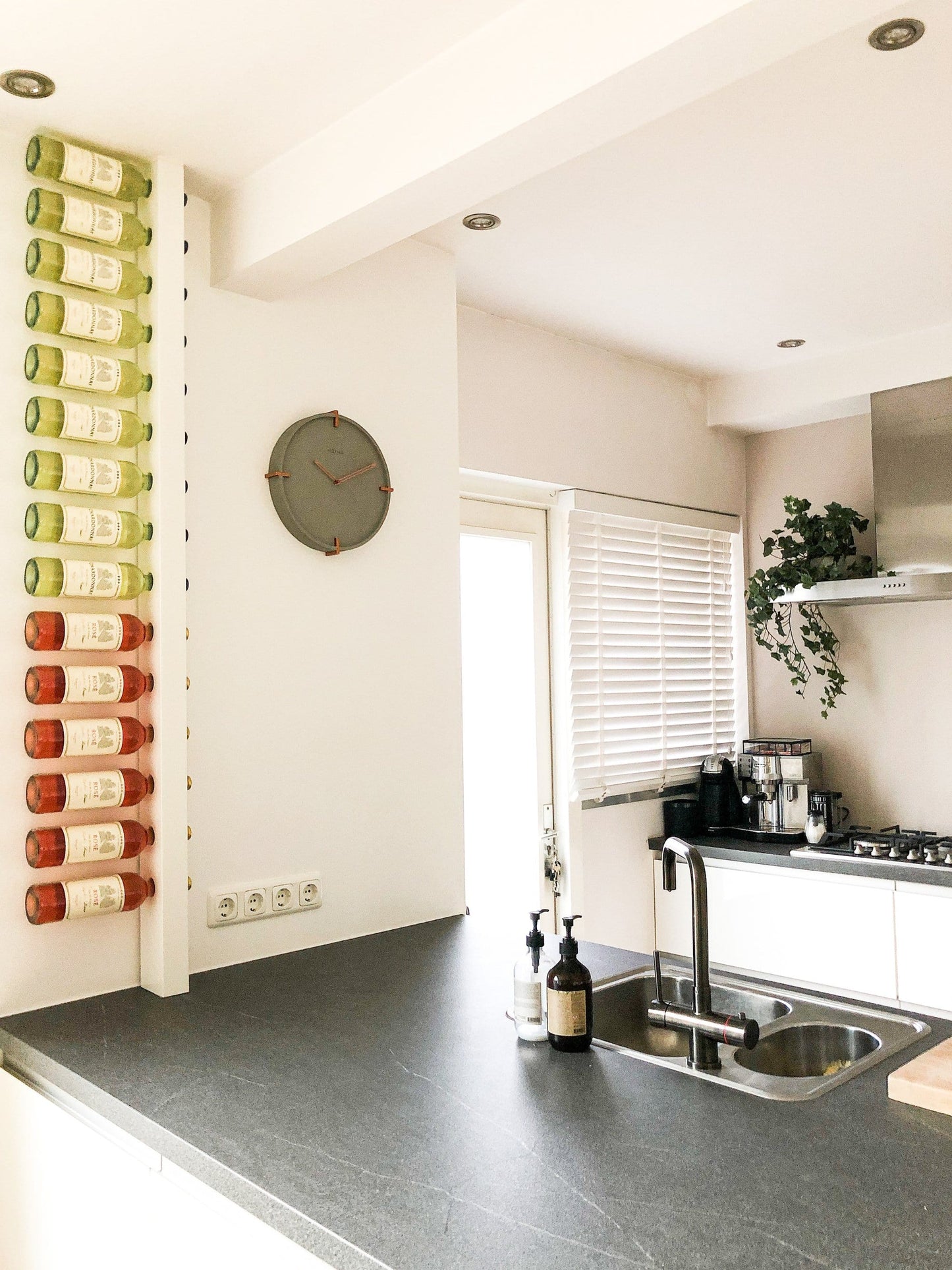 Wall clock - 32 cm - Concrete - 'Mohawk Wall' Wall clock NeXtime Clocks