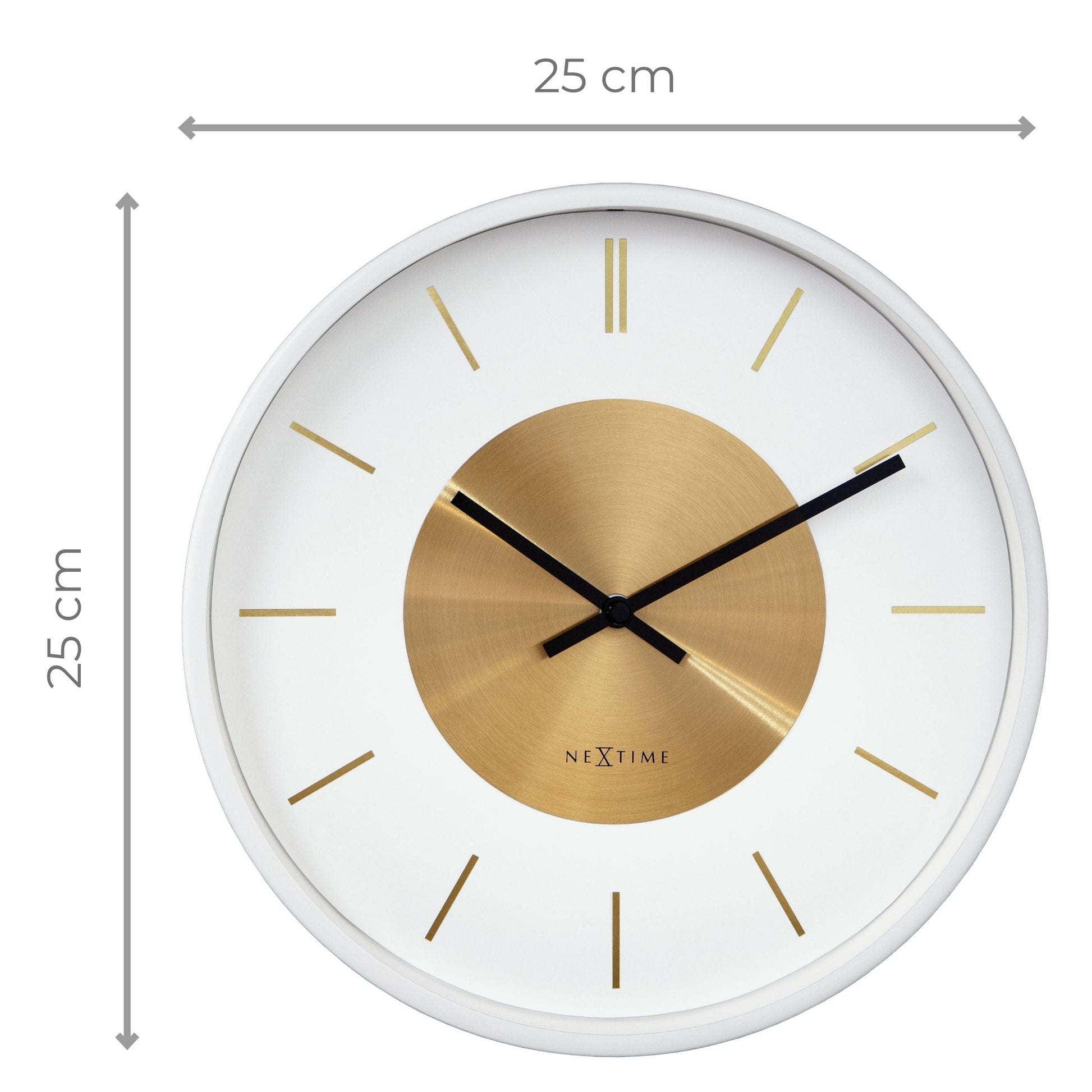 Wall Clock 25cm-Silent-Metal-NeXtime 'Retro II' Wall clock NeXtime Clocks