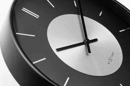 Wall Clock 25cm-Silent-Metal-NeXtime 'Retro II' Wall clock NeXtime Clocks