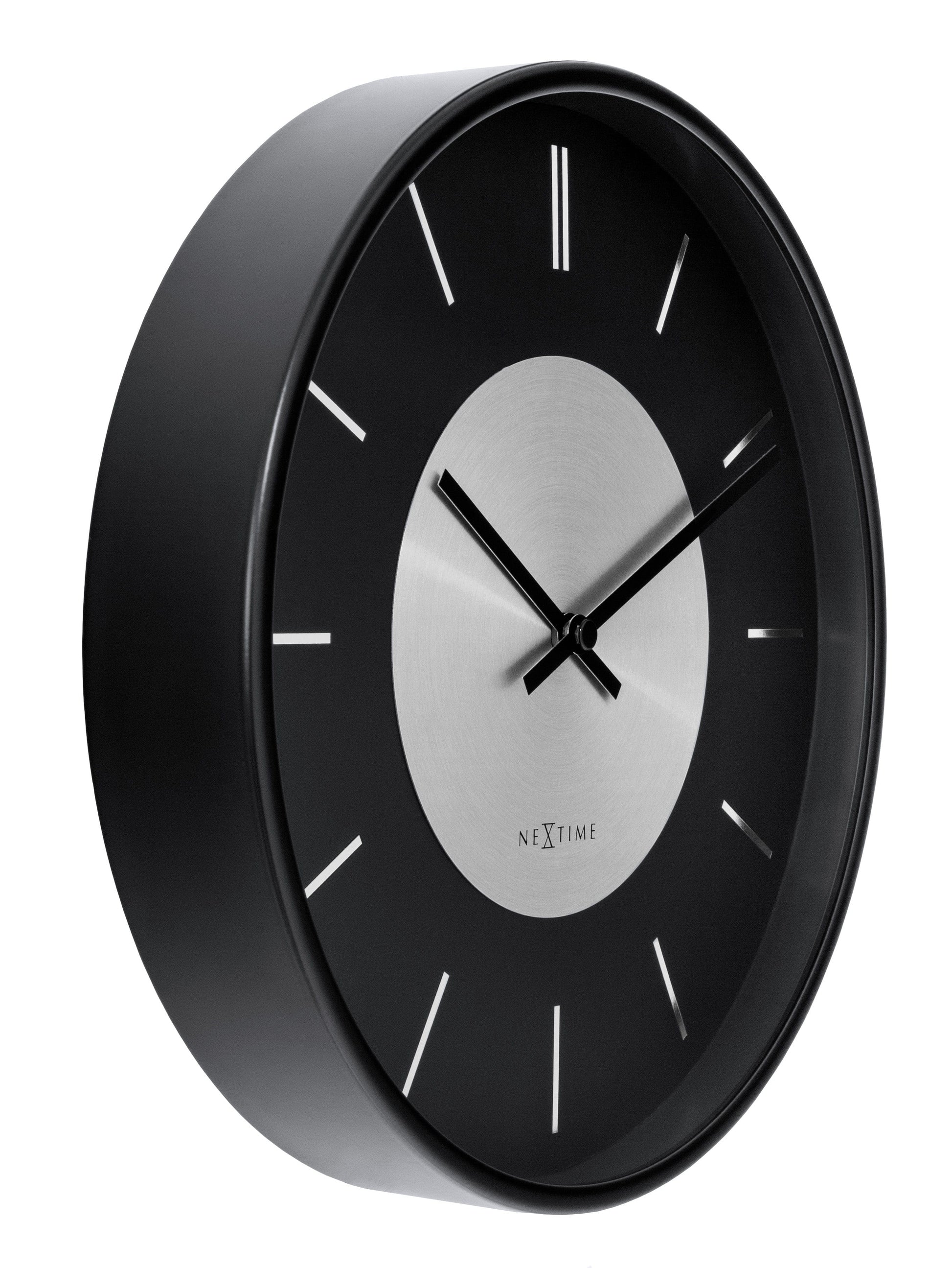 Wall Clock 25cm-Silent-Metal-NeXtime 'Retro II' Wall clock NeXtime Clocks