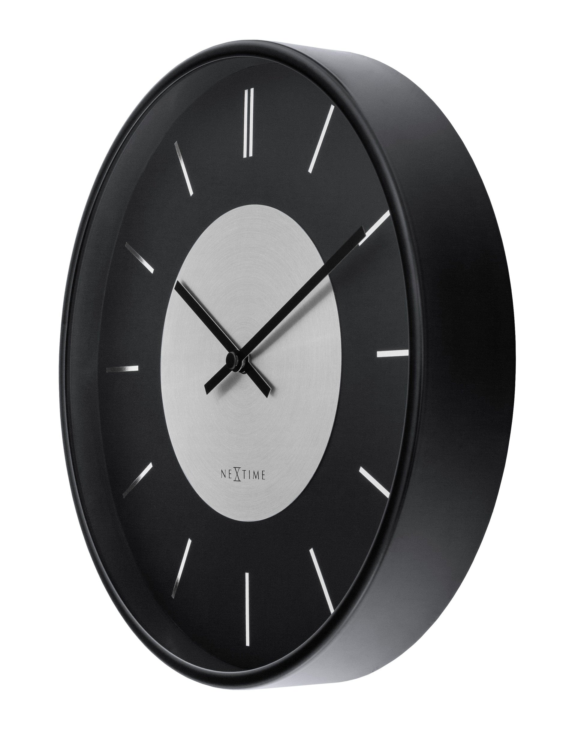 Wall Clock 25cm-Silent-Metal-NeXtime 'Retro II' Wall clock NeXtime Clocks