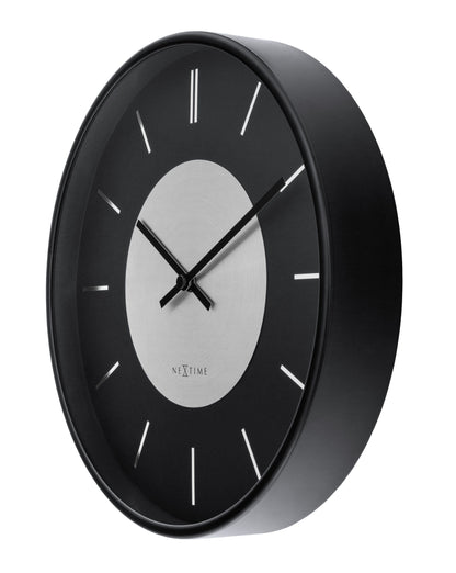 Wall Clock 25cm-Silent-Metal-NeXtime 'Retro II' Wall clock NeXtime Clocks