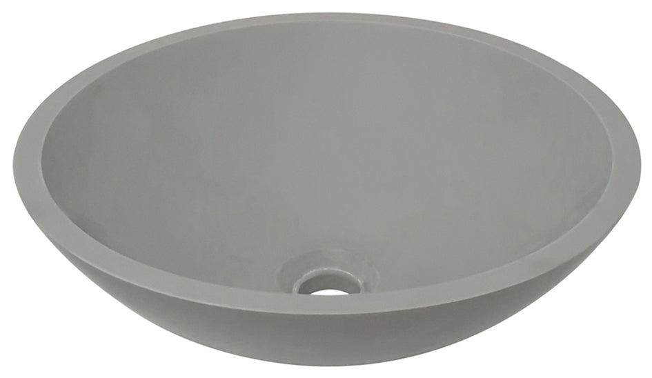 Valerie waskom rond 43 x 13 cm solid surface betonlook Wastafels -> Waskommen Sanitairluxe