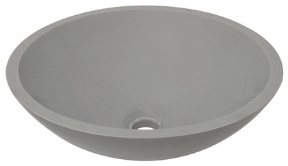 Valerie waskom rond 43 x 13 cm solid surface betonlook Wastafels -> Waskommen Sanitairluxe