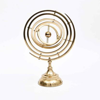 Klassieke armillairsfeerdecoratie met gepolijste gouden afwerking