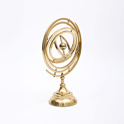 Klassieke armillairsfeerdecoratie met gepolijste gouden afwerking