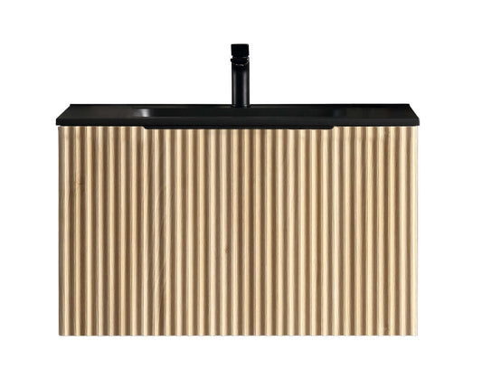 Ribella Onderkast Wiesbaden met 1 Lade 100x45 cm Natuurlijk Eiken Badkamermeubels Sanitairluxe