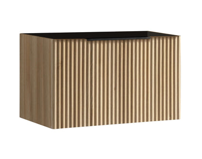 Ribella Onderkast Wiesbaden met 1 Lade 100x45 cm Natuurlijk Eiken Badkamermeubels Sanitairluxe