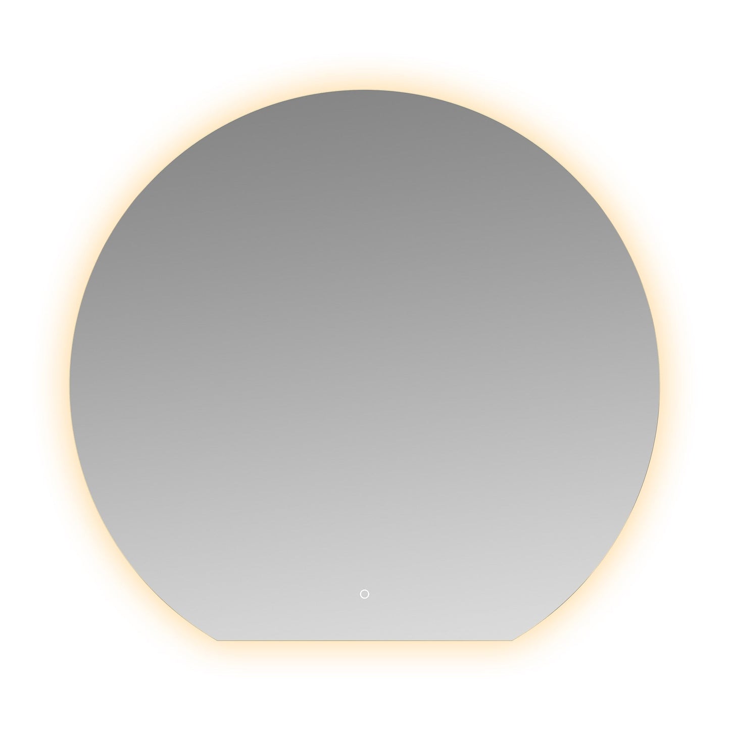 Tramonto Ronde Badkamerspiegel Wiesbaden met LED Dimbaar en Spiegelverwarming 120 X 112 X 0,3 Cm Badkamerspiegel Sanitairluxe