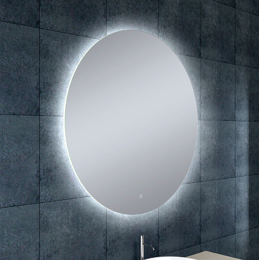Soul Ronde Spiegel Wiesbaden met LED Verlichting en Verwarming in 100 Cm Badkamerspiegel Sanitairluxe