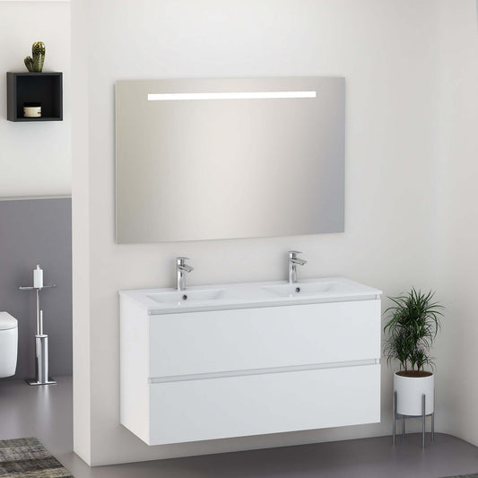 SEPHIA compleet badmeubel 120cm mat wit Badkamermeubelen -> Complete badkamermeubelsets Sanitairluxe
