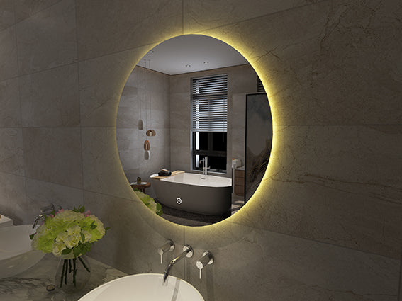 Giro Ronde Spiegel Wiesbaden met LED Verlichting in 120 Cm Badkamerspiegel Sanitairluxe