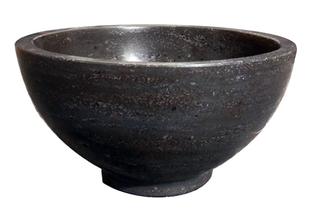 Raw waskom rond 20x11 cm hardsteen gezoet Wastafels -> Waskommen Sanitairluxe