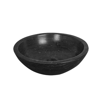 Raw waskom rond 40x12 cm hardsteen gezoet Wastafels -> Waskommen Sanitairluxe