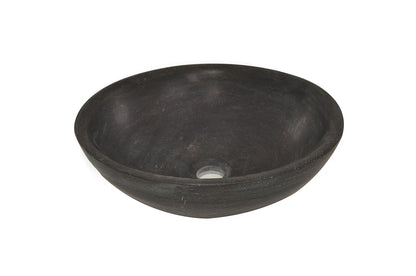 Raw waskom rond 40x14 cm hardsteen gezoet Wastafels -> Waskommen Sanitairluxe