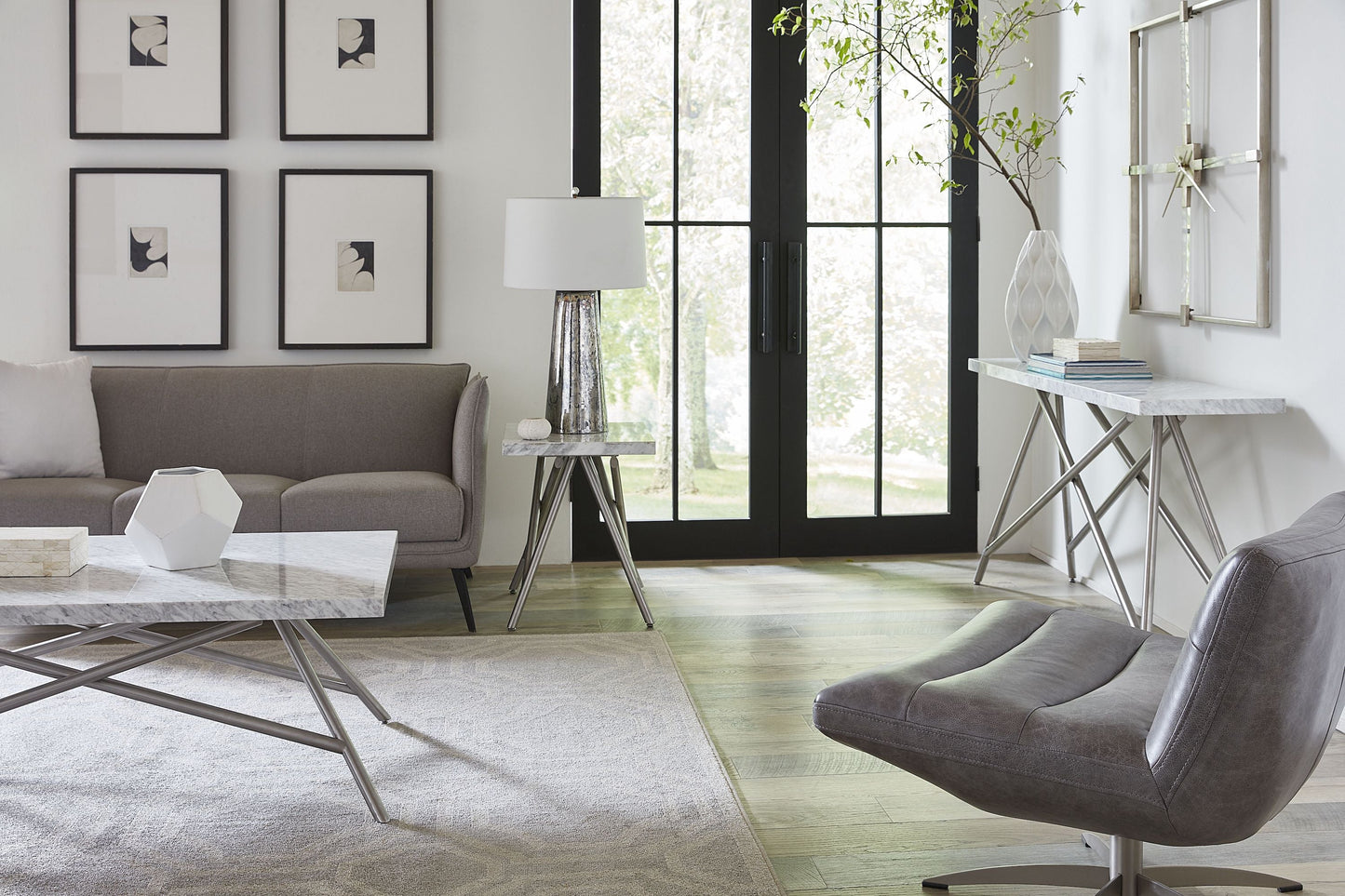 Modus Furniture International Koraal bijzettafel in marmer - Furniture > Tables > Accent Tables > End Tables