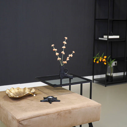 Housevitamin Vaas - Geweer - Keramiek - Zwart - 12x5x12cm - Home & Garden > Decor > Vases