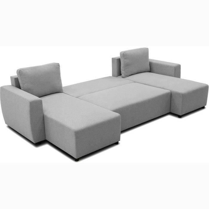CASAPY PHARELL 5/6-zits panoramische converteerbare hoekbank - Muisstof - Opbergdoos - L297 x D155 x H71/85 cm - Furniture > Benches