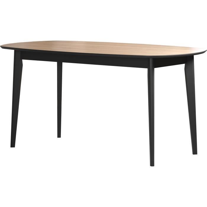 TRENDTEAM Eettafel - Ronin - Eiken - Ovaal - MDF - Modern - 8 personen - 160 x 77 x 90 cm - Trendteam -