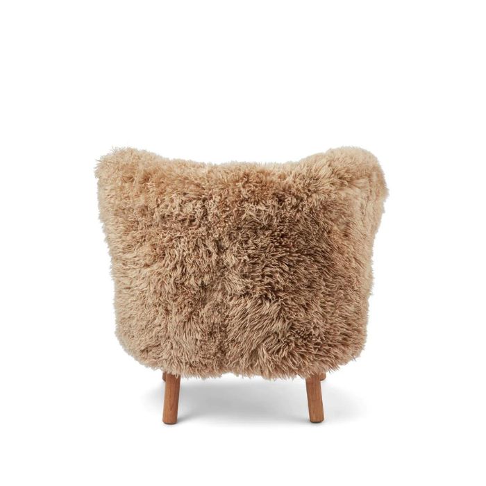 Sheepskin Lounge Chair with Long Hair Wool