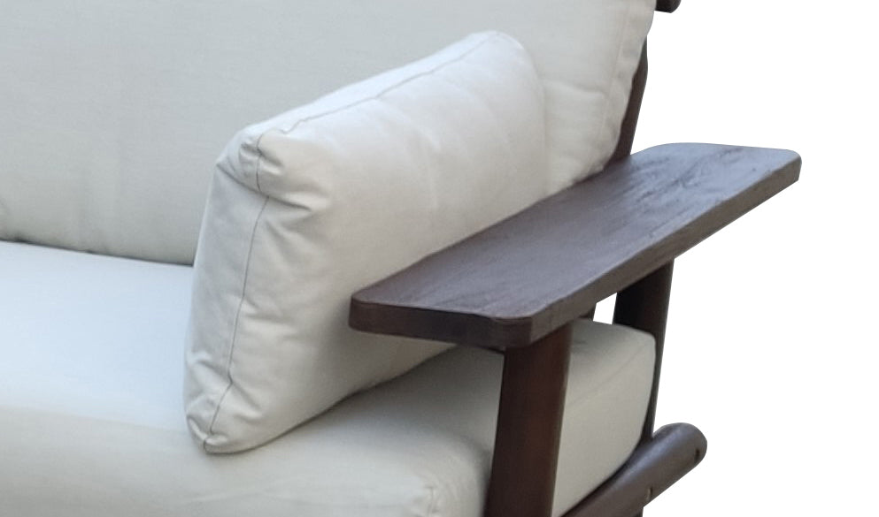 Droppery Laruna Lounge Hoek Set - 2 stuks - Hout Acacia Vintage Donker Teak Look -