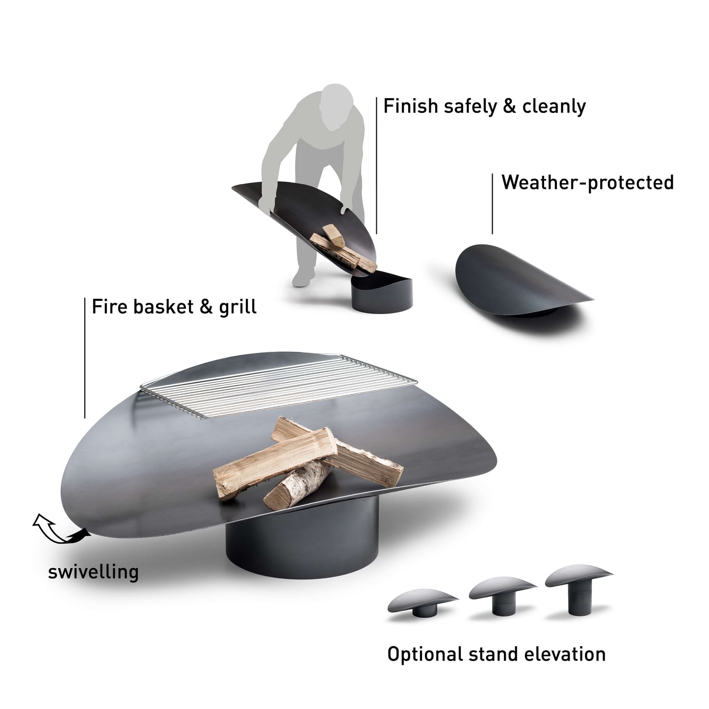 HÃ¶fats Ellipse Vuurschaal -
