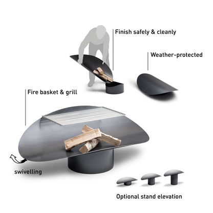 HÃ¶fats Ellipse Vuurschaal -