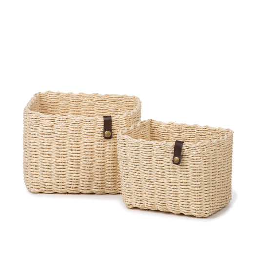 Nouk, set of 2 natural baskets