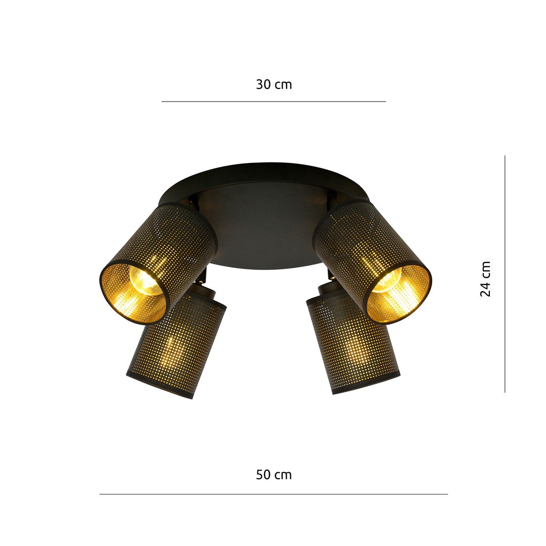 Droppery BRONX 4 PREMIUM ZWART - Home & Garden > Lighting > Lamps