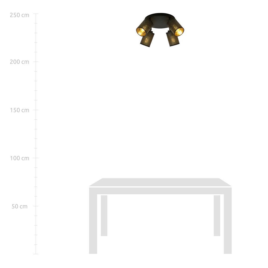 Droppery BRONX 4 PREMIUM ZWART - Home & Garden > Lighting > Lamps