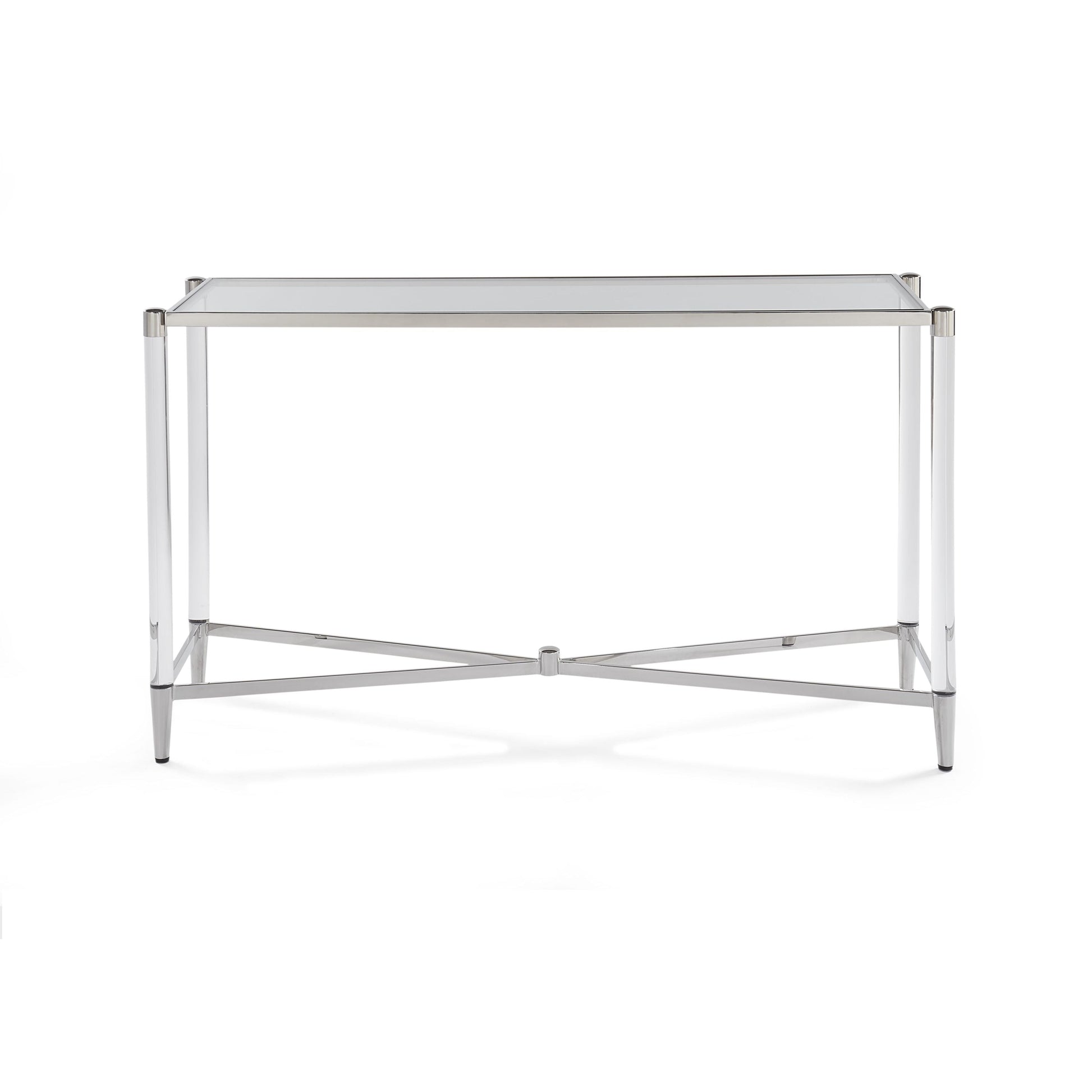 Modus Furniture International Marilyn Glas, Acryl en gepolijst roestvrijstalen console tafel -