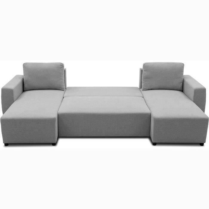 CASAPY PHARELL 5/6-zits panoramische converteerbare hoekbank - Muisstof - Opbergdoos - L297 x D155 x H71/85 cm - Furniture > Benches